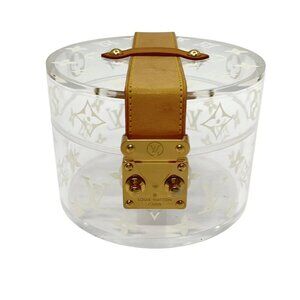 LOUIS VUITTON Bowat Scott GI0203 Clear White Beige Others DI0199 Accessory Case